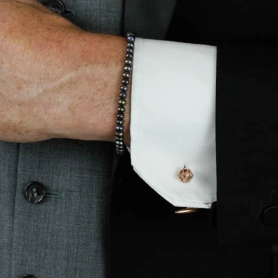 Lee Renee Rose Cufflinks Gold