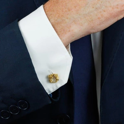 Lee Renee Rose Halo Cufflinks Silver