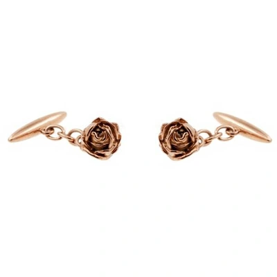 Lee Renee Rose Cufflinks Rose Gold
