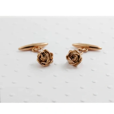 Lee Renee Rose Cufflinks Rose Gold