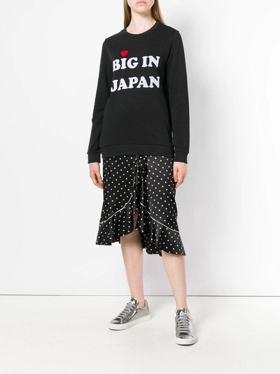 Shop Zoe Karssen Big In Japan Sweatshirt - Black