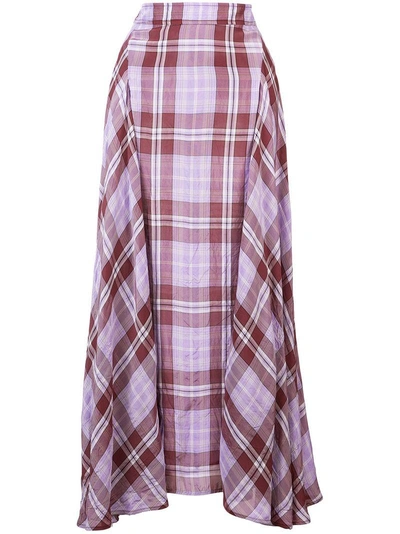 Shop Victoria Beckham Pleated Skirt - Pink