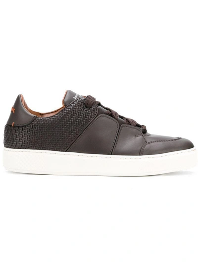 Shop Ermenegildo Zegna Xxx Tommaso Lace-up Sneakers - Brown