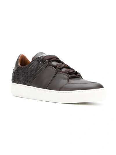 Shop Ermenegildo Zegna Xxx Tommaso Lace-up Sneakers - Brown