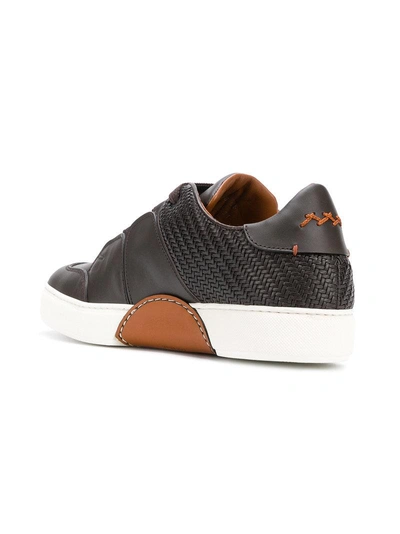 Shop Ermenegildo Zegna Xxx Tommaso Lace-up Sneakers - Brown
