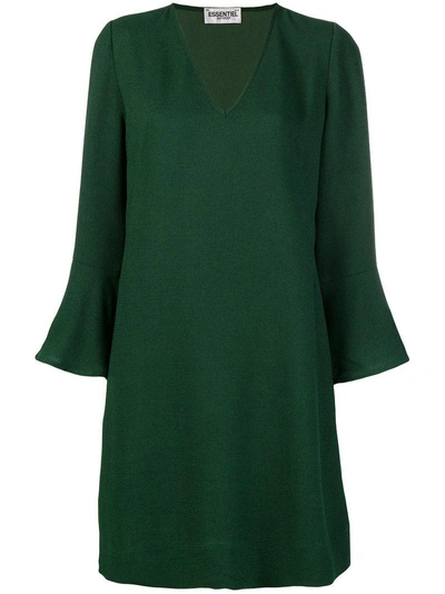 Shop Essentiel Antwerp Long-sleeve Fitted Dress - Green