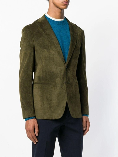 Shop Tonello Classic Buttoned Blazer - Green