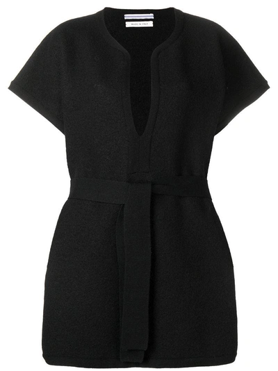 Shop Cristaseya Split Neck Tunic - Black