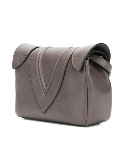 Shop Elena Ghisellini Felina Cross Body Bag - Grey