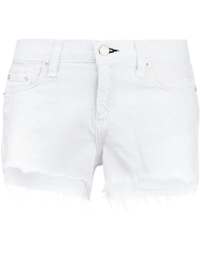 Shop Rag & Bone /jean Raw Hem Shorts - White