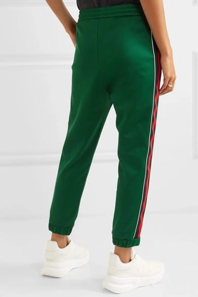 Shop Gucci Striped Tech-jersey Track Pants