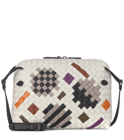 Shop Bottega Veneta Nodini Artsy Leather Crossbody Bag In Multicoloured