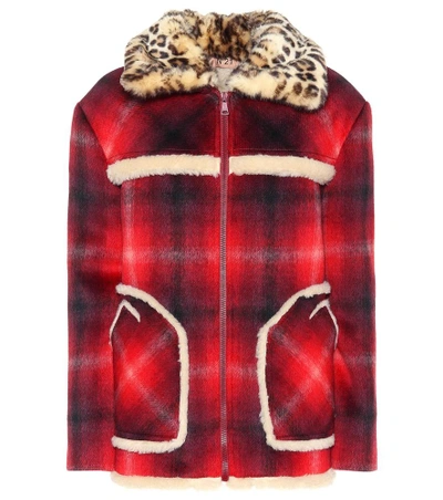 Tartan leopard deals blazer