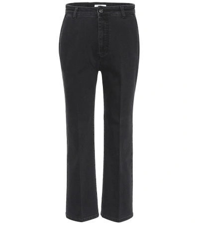 Shop Altuzarra Dixon Cropped Jeans In Black