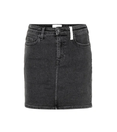 Shop Current Elliott 5 Pocket Mini Denim Skirt In Grey