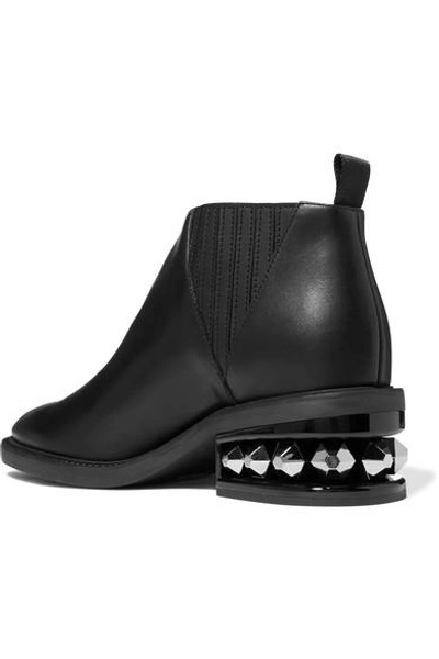 Shop Nicholas Kirkwood Suzi Studded Leather Ankle Boots In Black