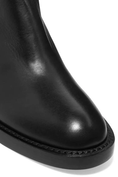 Shop Ann Demeulemeester Leather Ankle Boots In Black