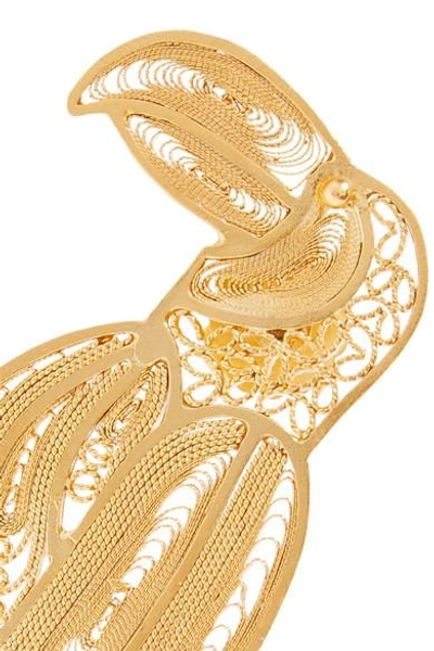 Shop Mallarino Tucan Gold Vermeil Earrings
