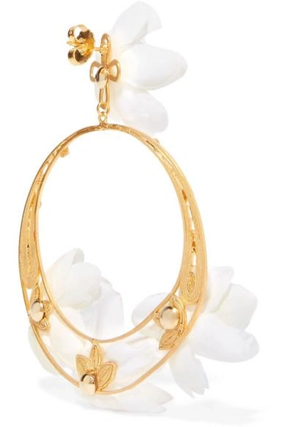 Shop Mallarino Suzanna Gold Vermeil And Silk Earrings