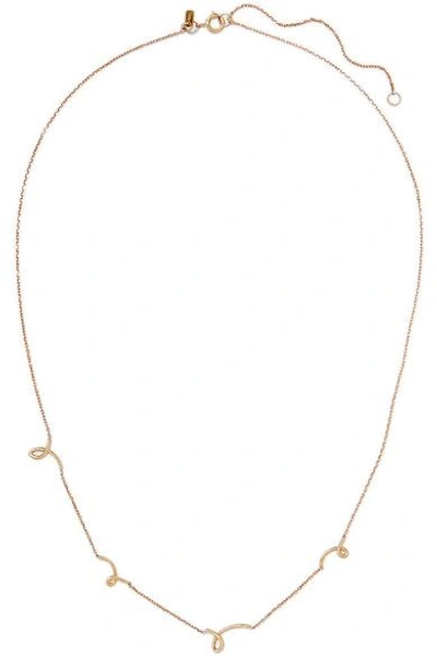 Shop Sarah & Sebastian Gesture 9-karat Gold Necklace