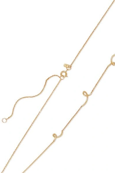 Shop Sarah & Sebastian Gesture 9-karat Gold Necklace