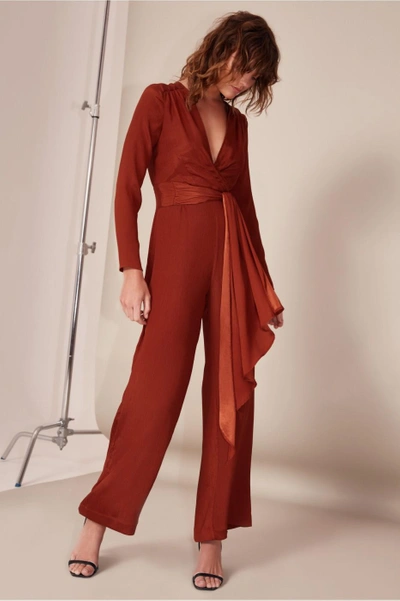 Shop C/meo Collective Eminence Jumpsuit In Copper