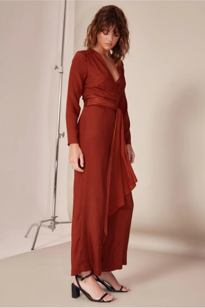Shop C/meo Collective Eminence Jumpsuit In Copper
