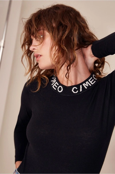 Shop C/meo Collective Collect Knit Top In Black