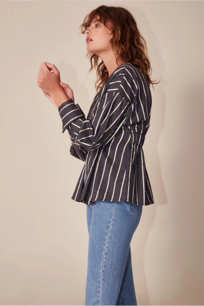 Shop C/meo Collective Moments Apart Top In Navy Stripe