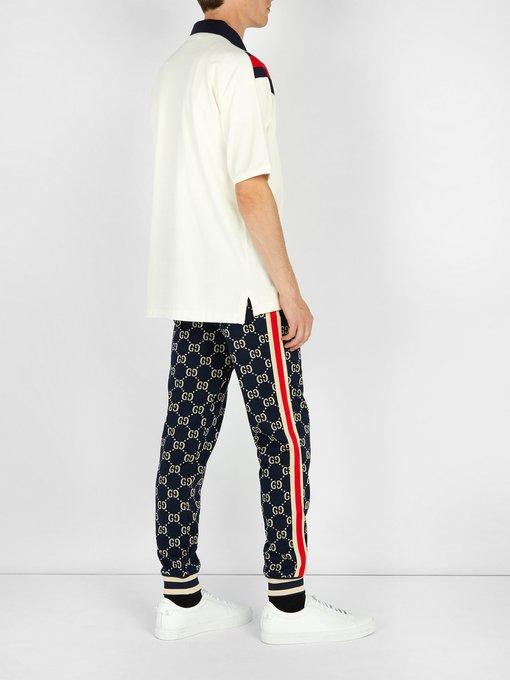 gg jacquard track bottoms