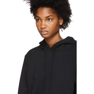 Shop Opening Ceremony Black Elastic Logo Hoodie In 0001 Black