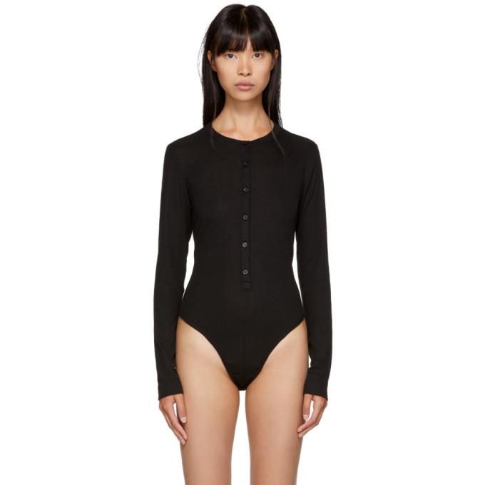 long sleeve henley bodysuit