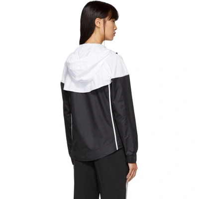 Shop Nike Black And White Windrunner Jacket In 011 Black/w