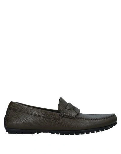 Shop Dolce & Gabbana Loafers In Military Green