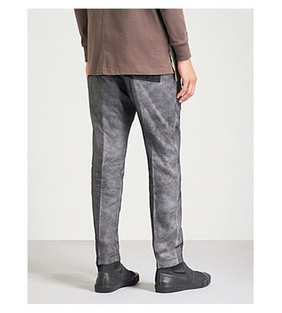 Shop Rick Owens Relaxed-fit Straight Organza Trousers In Black