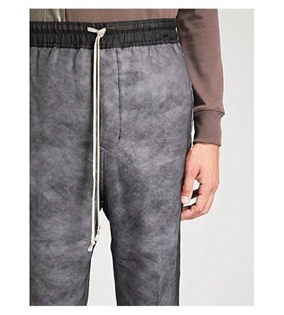 Shop Rick Owens Relaxed-fit Straight Organza Trousers In Black