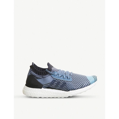 Shop Adidas Originals Ultra Boost X Primeknit Trainers In Parley Raw Grey