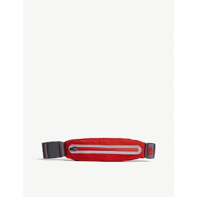 Shop Adidas By Stella Mccartney Nylon Run Belt In Red Red Granite