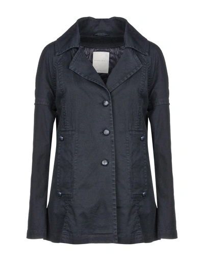 Shop Violanti Full-length Jacket In Dark Blue