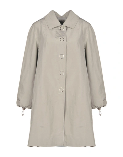 Shop Moschino Cheap And Chic Overcoats In Light Grey