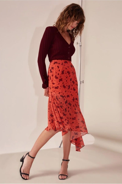 Shop C/meo Collective Sweet Thing Skirt In Chilli Rose