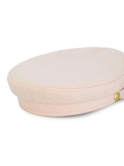 Shop Manokhi Baker Boy Hat In Pink