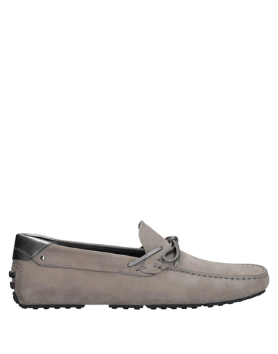 Shop Tod's Loafers In Dove Grey