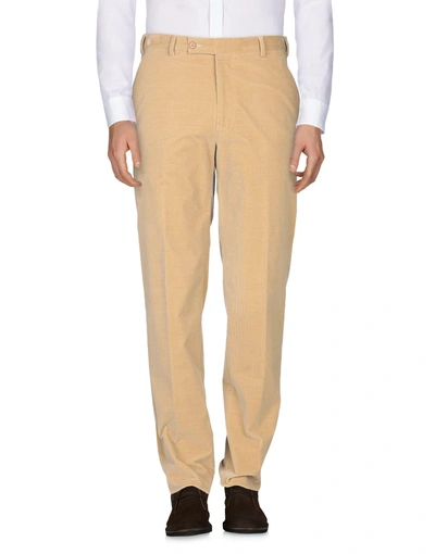Shop Zegna Casual Pants In Camel