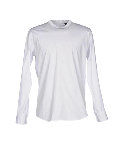 Shop Dsquared2 Man Shirt White Size 40 Cotton, Elastane