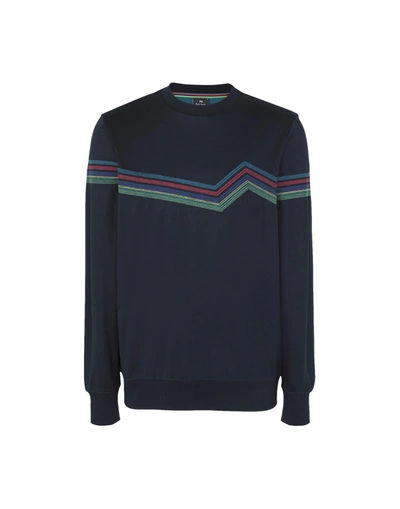 Shop Ps By Paul Smith Sweatshirt In Dark Blue