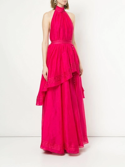 Shop Aje Sienna Dress - Pink In Pink & Purple