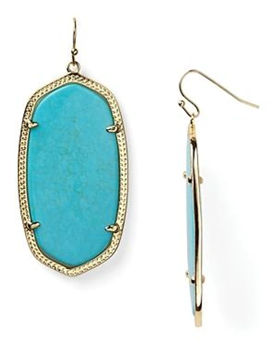 Kendra Scott Danielle - Large Oval Statement Earrings In Turquoise