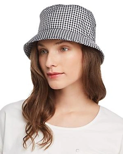 Shop Rag & Bone Ellis Gingham Bucket Hat In Navy Gingham