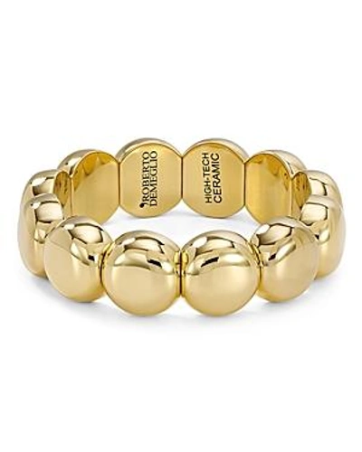 Shop Roberto Demeglio Aura Large Stretch Bracelet In Gold